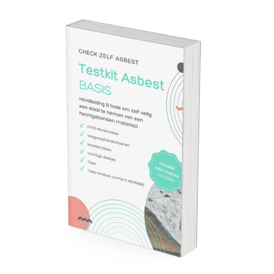 Testkit Asbest BASIS met mondmasker, handschoenen, monsterzakjes en verzendenveloppe